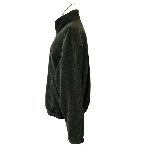 Avid Jacket Mens XL Coat Brown Bomber Tweed Combed Cotton Quilted Lining Vintage - Picture 12 of 12